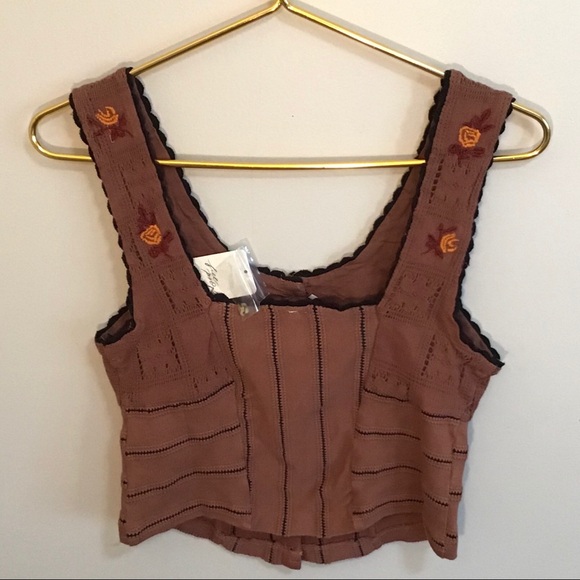 Women’s Rose Bud Knit Top | Free People | Size S - Picture 2 of 2